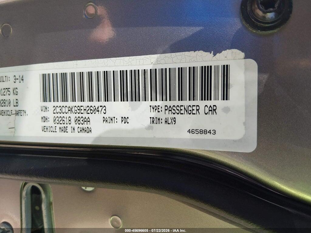 2C3CCAKG9EH260473 2014 CHRYSLER 300C photo no. 9