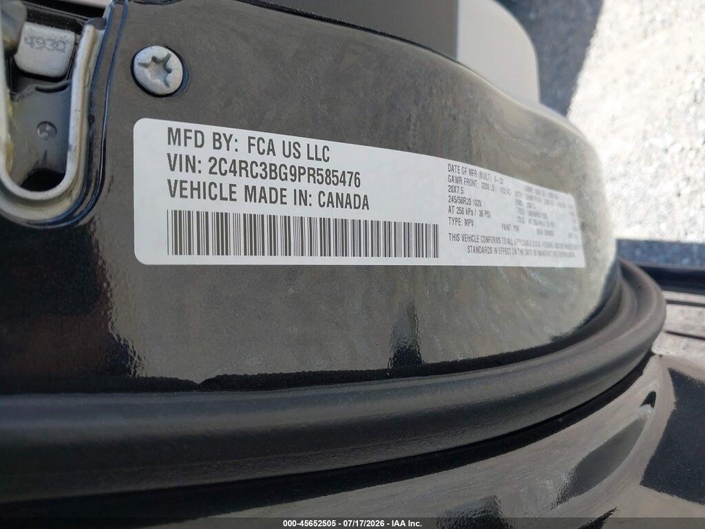 2C4RC3BG9PR585476 2023 CHRYSLER PACIFICA photo no. 9