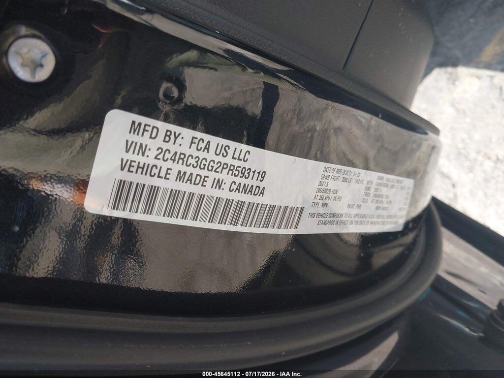 2C4RC3GG2PR593119 2023 CHRYSLER PACIFICA photo no. 9