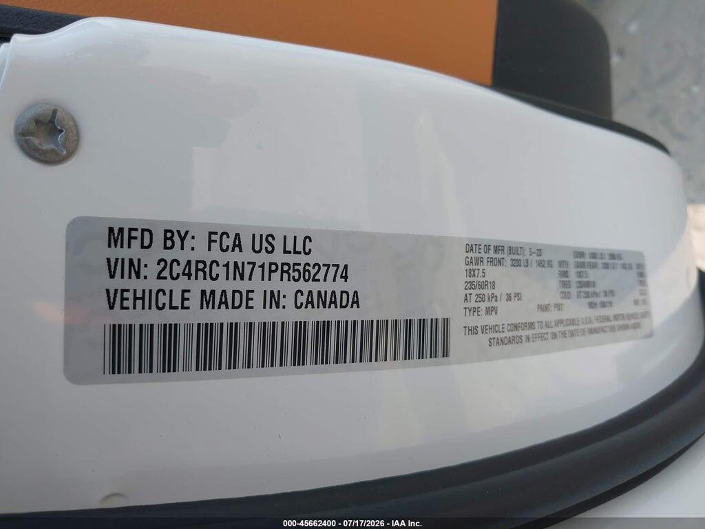 2C4RC1N71PR562774 2023 CHRYSLER PACIFICA HYBRID photo no. 9