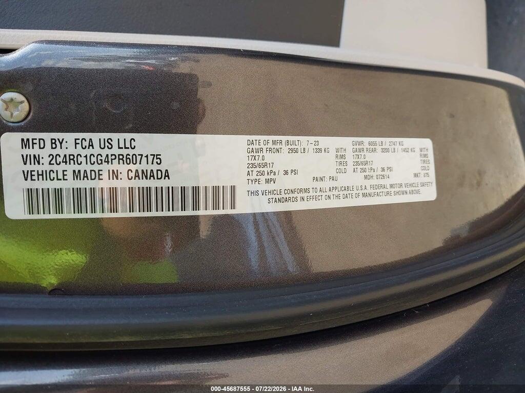 2C4RC1CG4PR607175 2023 CHRYSLER VOYAGER photo no. 9
