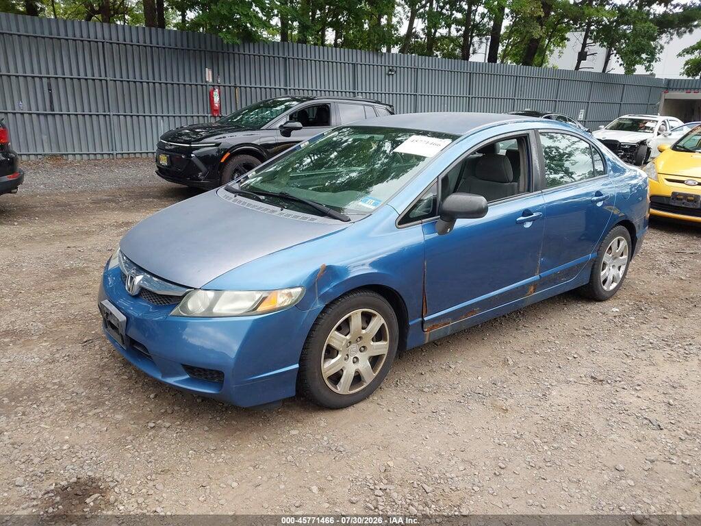 2HGFA1F56AH500789 2010 HONDA CIVIC photo no. 2