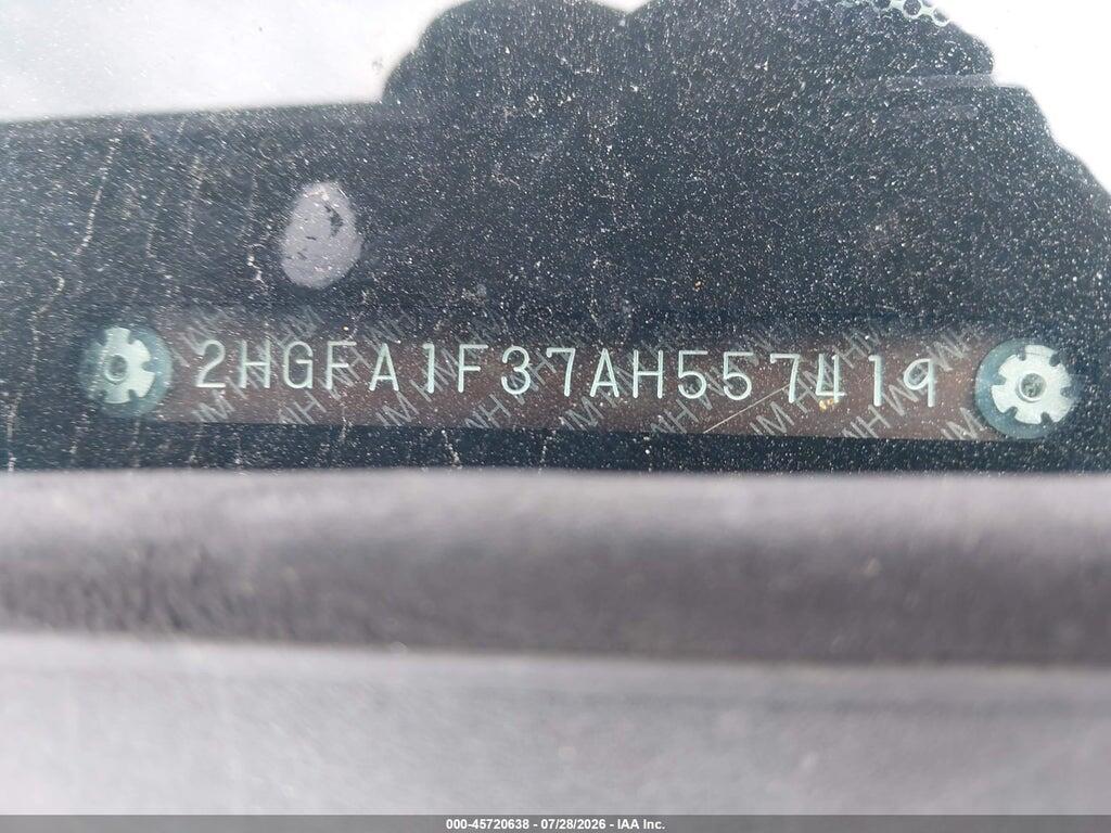 2HGFA1F37AH557419 2010 HONDA CIVIC photo no. 9