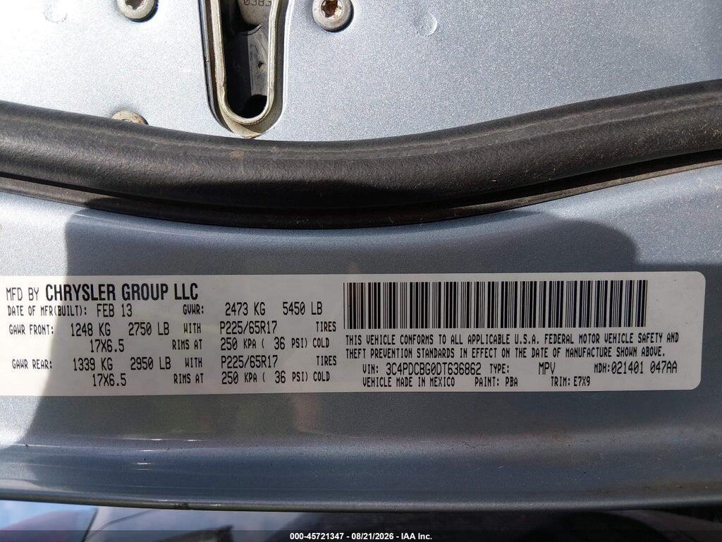 3C4PDCBG0DT636862 2013 DODGE JOURNEY photo no. 9