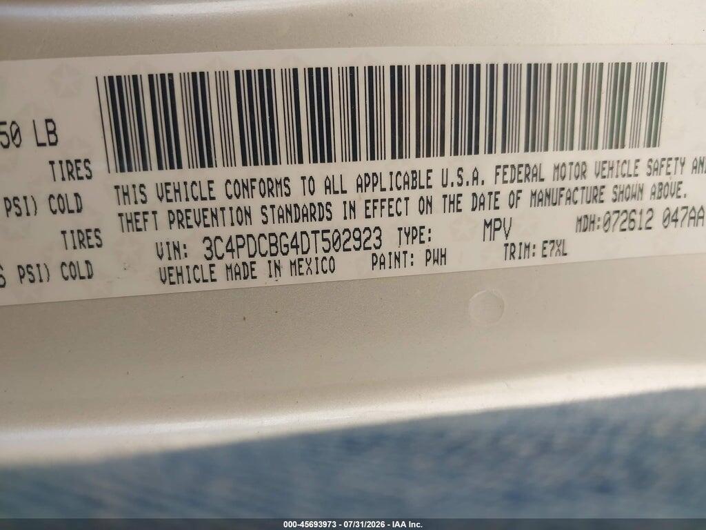 3C4PDCBG4DT502923 2013 DODGE JOURNEY photo no. 9