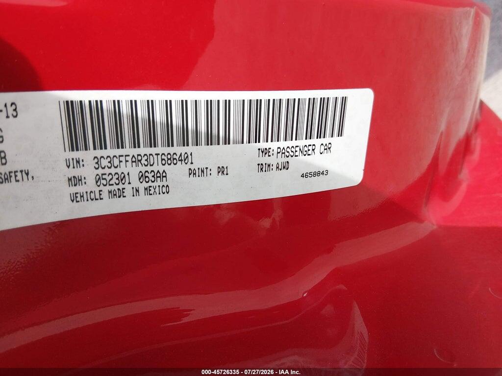 3C3CFFAR3DT686401 2013 FIAT 500 photo no. 9