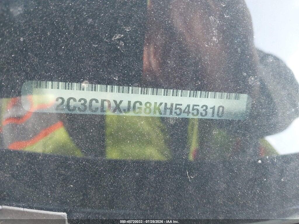 2C3CDXJG8KH545310 2019 DODGE CHARGER photo no. 9