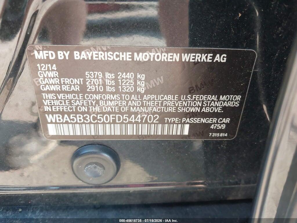 WBA5B3C50FD544702 2015 BMW 535I photo no. 9