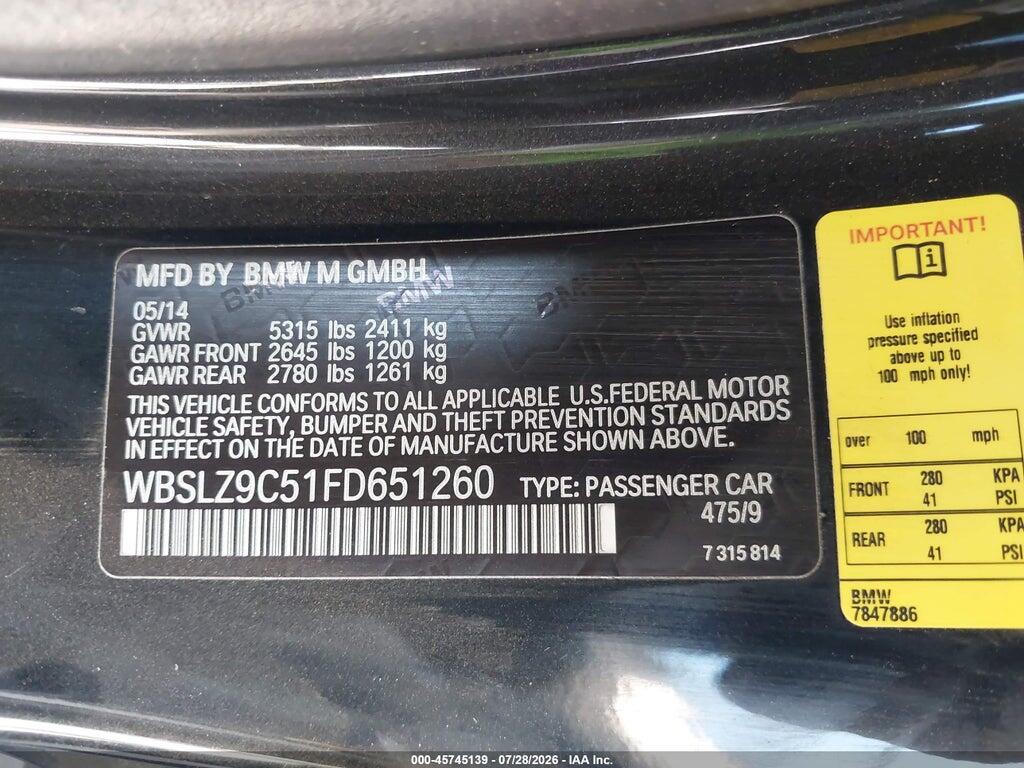 WBSLZ9C51FD651260 2015 BMW M6 photo no. 9
