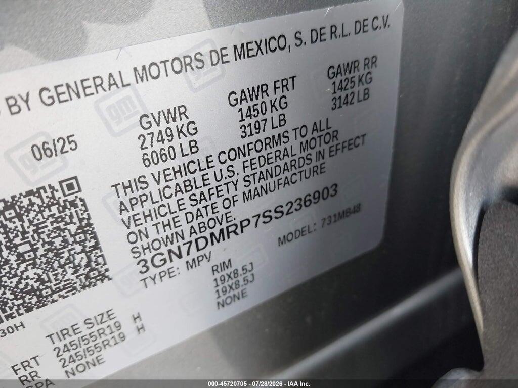 3GN7DMRP7SS236903 2025 CHEVROLET EQUINOX EV photo no. 9