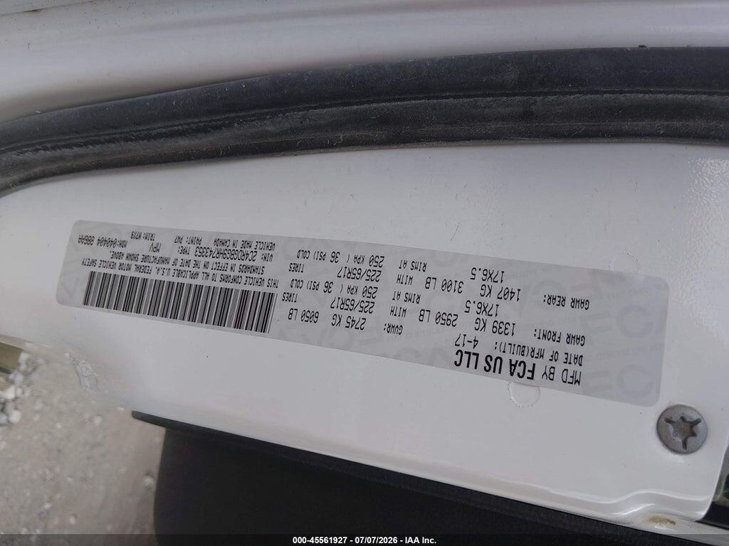 2C4RDGBG9HR743353 2017 DODGE GRAND CARAVAN photo no. 9