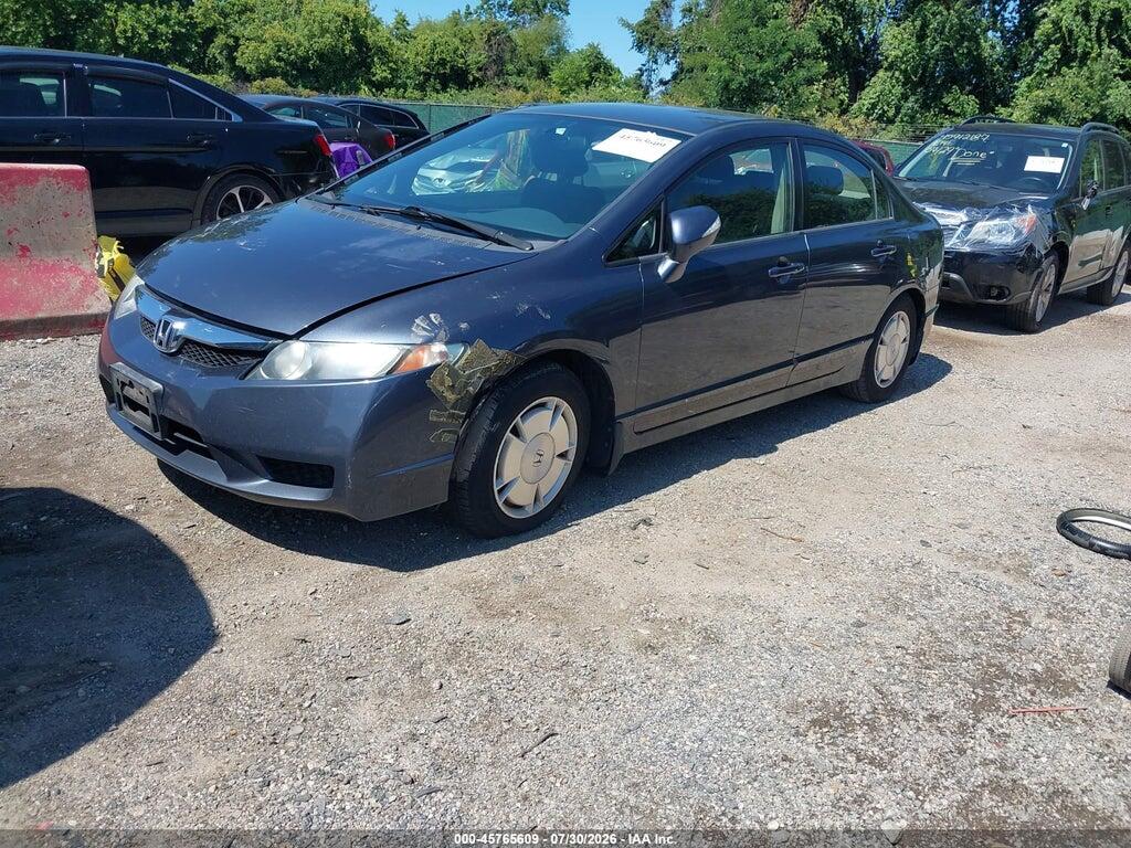 JHMFA3F20AS001686 2010 HONDA CIVIC HYBRID photo no. 2