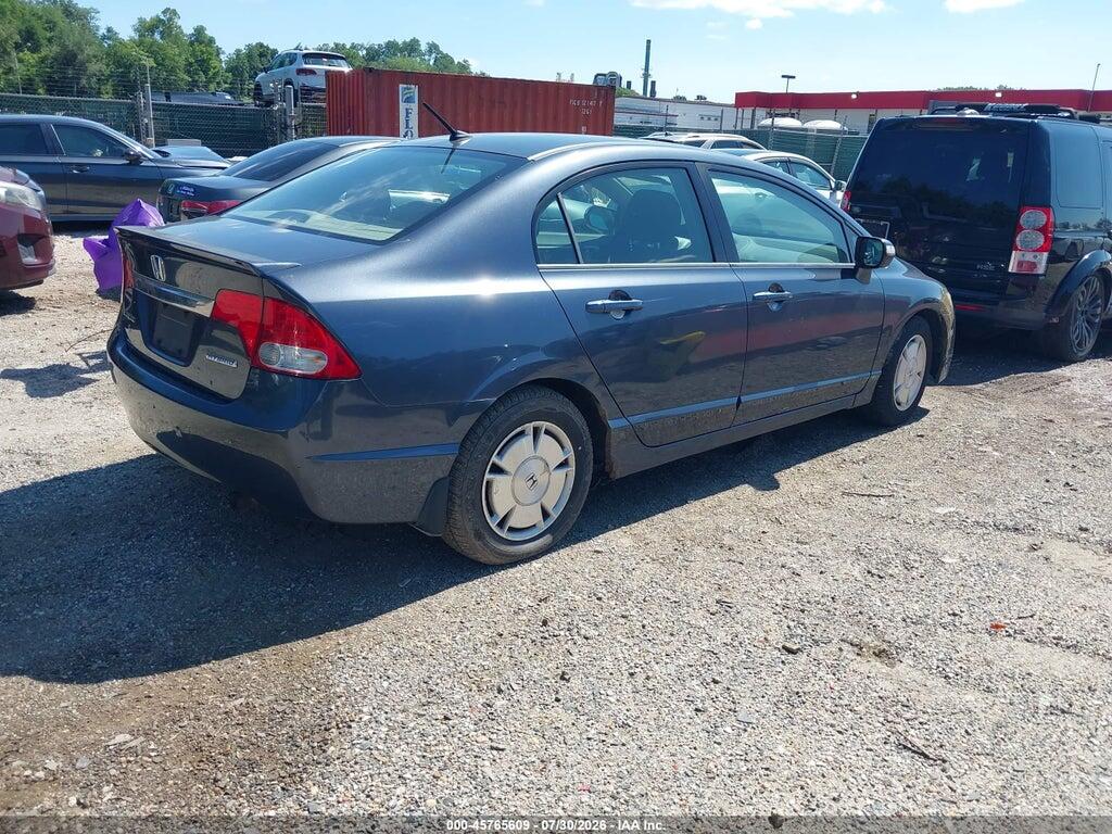 JHMFA3F20AS001686 2010 HONDA CIVIC HYBRID photo no. 4