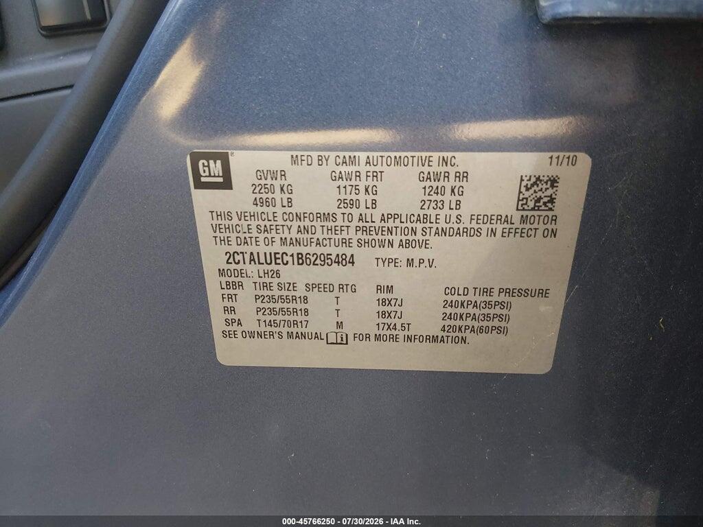 2CTALUEC1B6295484 2011 GMC TERRAIN photo no. 9