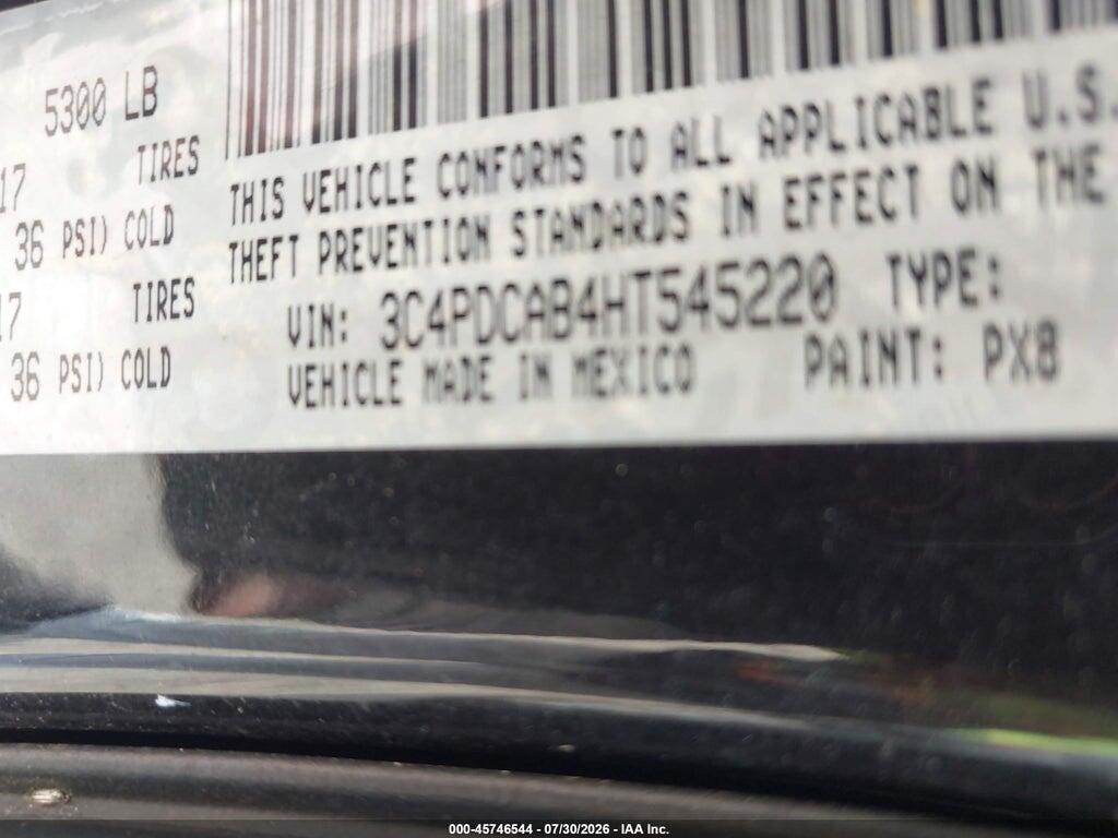 3C4PDCAB4HT545220 2017 DODGE JOURNEY photo no. 9