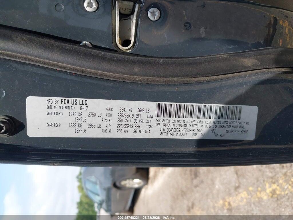 3C4PDDEG1HT703606 2017 DODGE JOURNEY photo no. 9