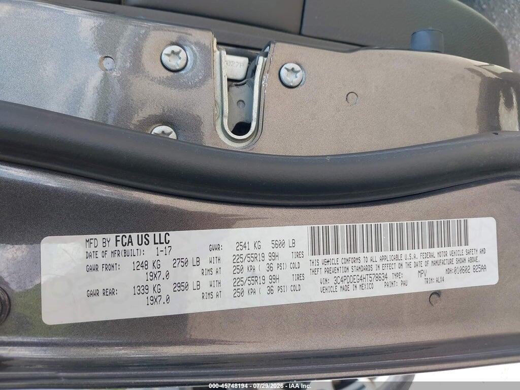 3C4PDDEG4HT578634 2017 DODGE JOURNEY photo no. 9