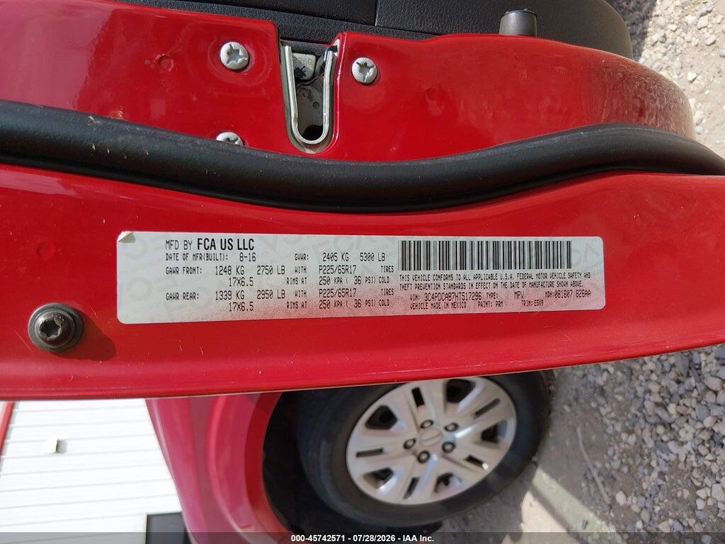 3C4PDCAB7HT517296 2017 DODGE JOURNEY photo no. 9