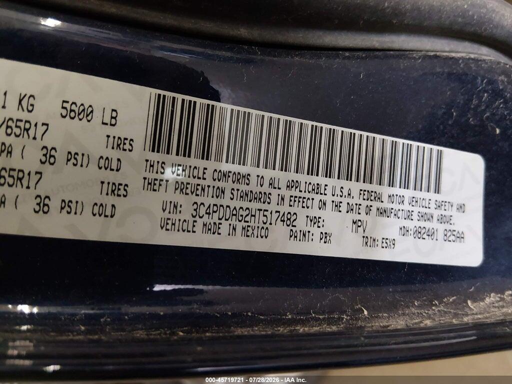 3C4PDDAG2HT517482 2017 DODGE JOURNEY photo no. 9