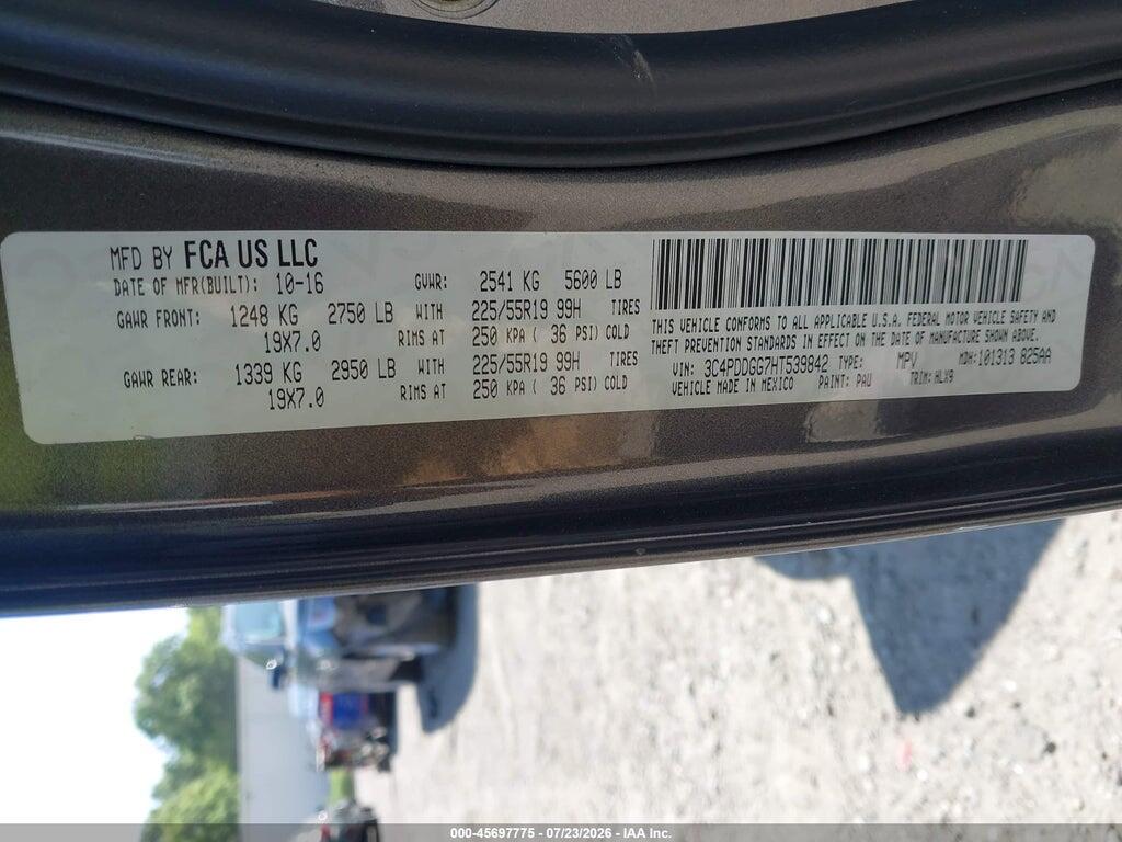 3C4PDDGG7HT539842 2017 DODGE JOURNEY photo no. 9
