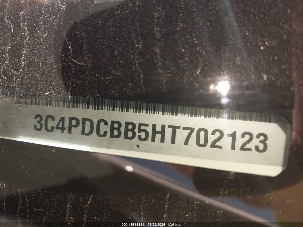 3C4PDCBB5HT702123 2017 DODGE JOURNEY photo no. 9