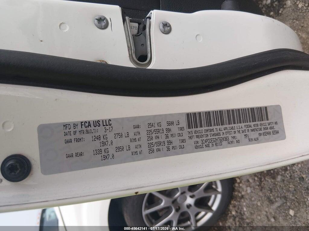 3C4PDDEG2HT620363 2017 DODGE JOURNEY photo no. 9
