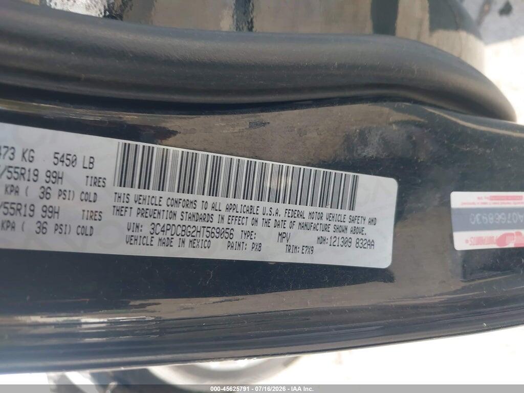 3C4PDCBG2HT569056 2017 DODGE JOURNEY photo no. 9