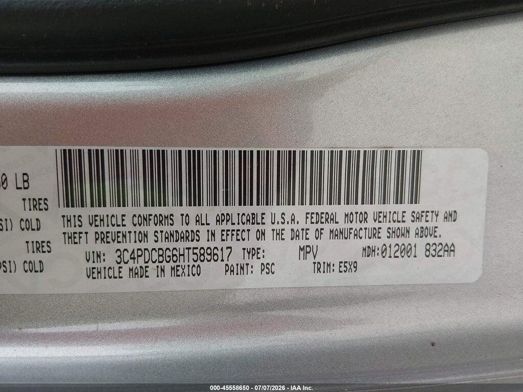 3C4PDCBG6HT589617 2017 DODGE JOURNEY photo no. 9