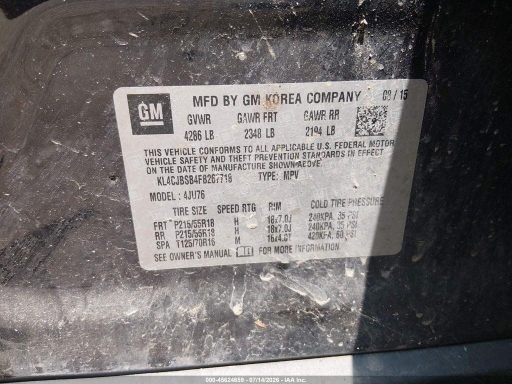 KL4CJBSB4FB267718 2015 BUICK ENCORE photo no. 9