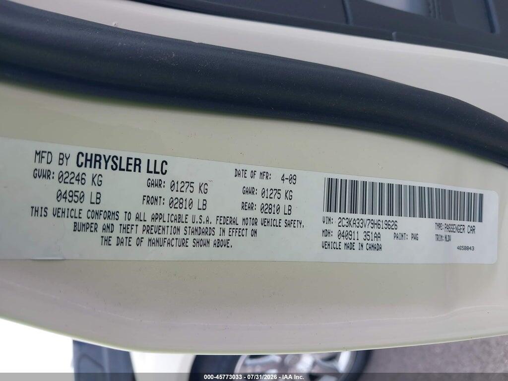 2C3KA33V79H619626 2009 CHRYSLER 300 photo no. 8
