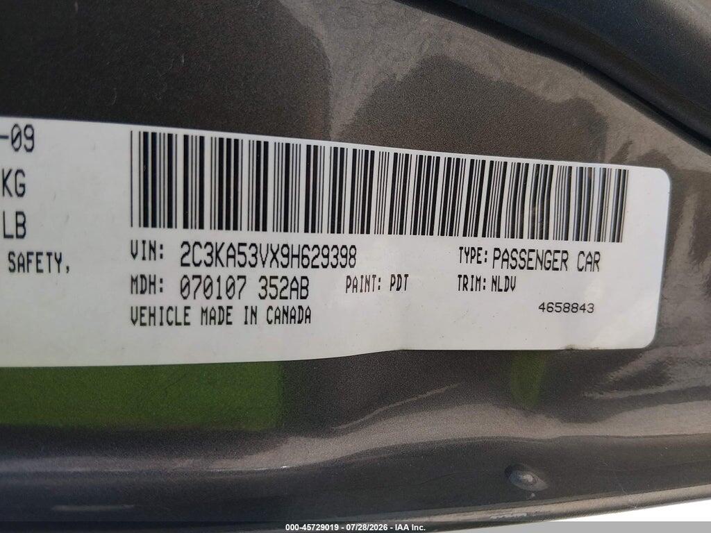 2C3KA53VX9H629398 2009 CHRYSLER 300 photo no. 9
