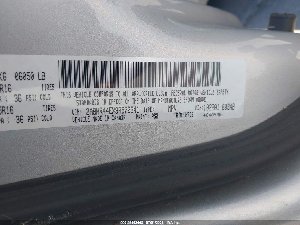2A8HR44EX9R572341 2009 CHRYSLER TOWN & COUNTRY photo no. 9