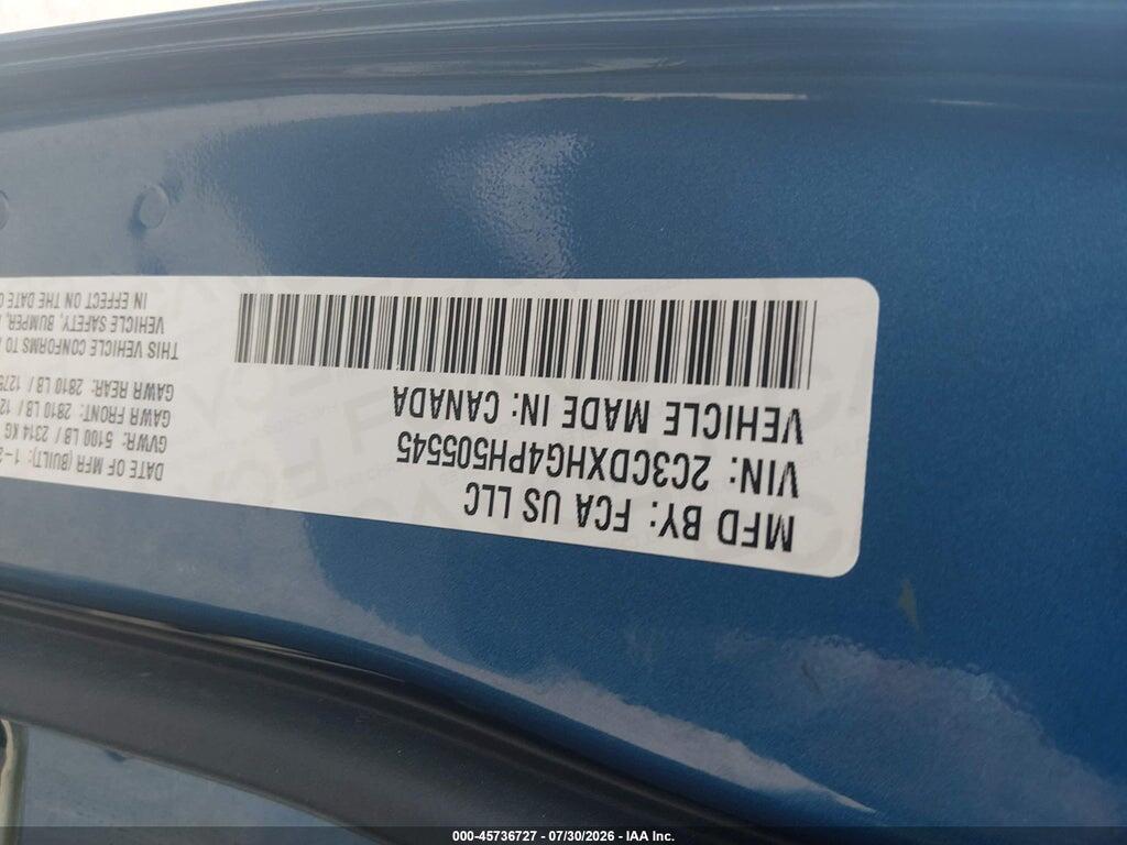 2C3CDXHG4PH505545 2023 DODGE CHARGER photo no. 9