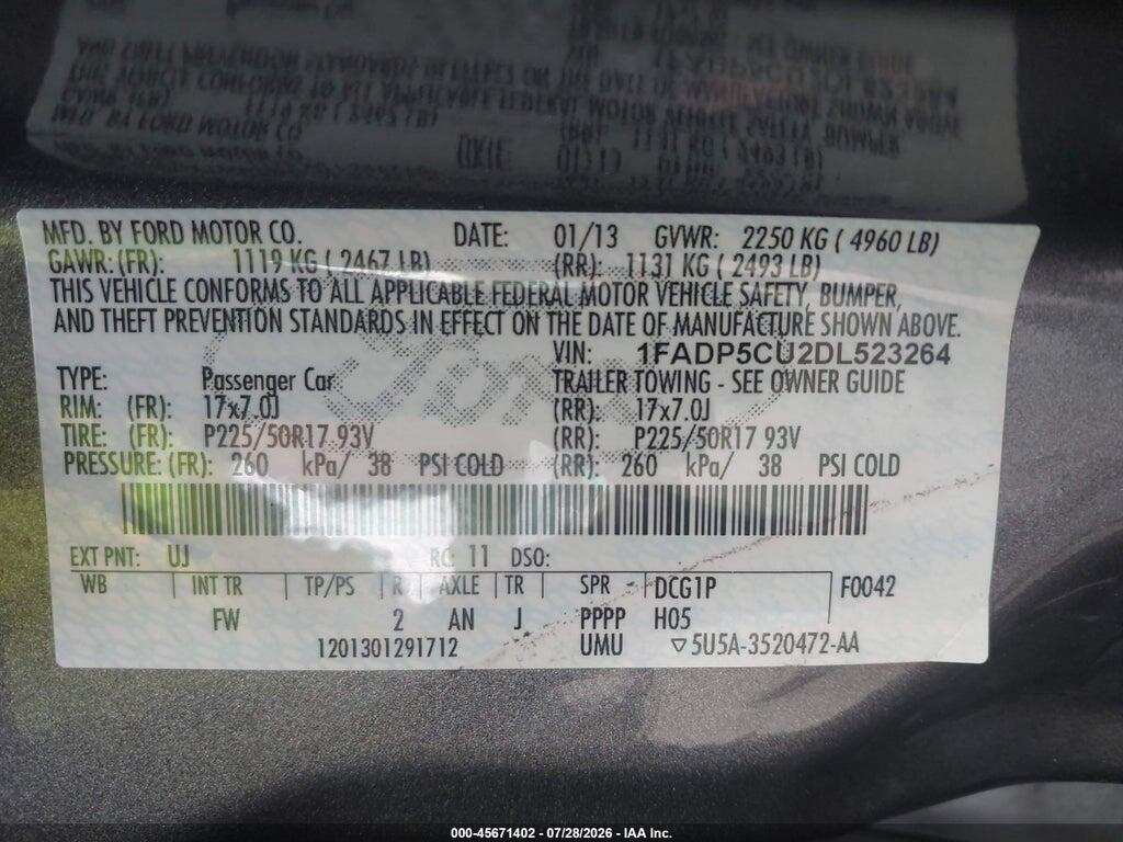 1FADP5CU2DL523264 2013 FORD C-MAX ENERGI photo no. 9