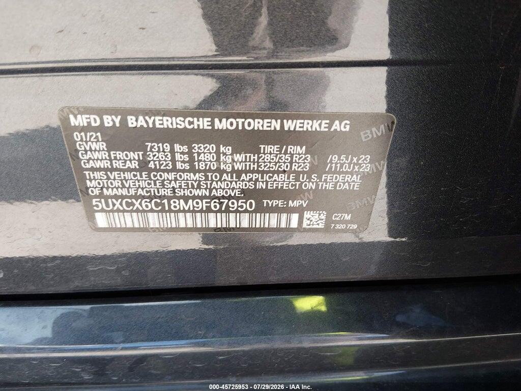 5UXCX6C18M9F67950 2021 BMW ALPINA XB7 photo no. 9