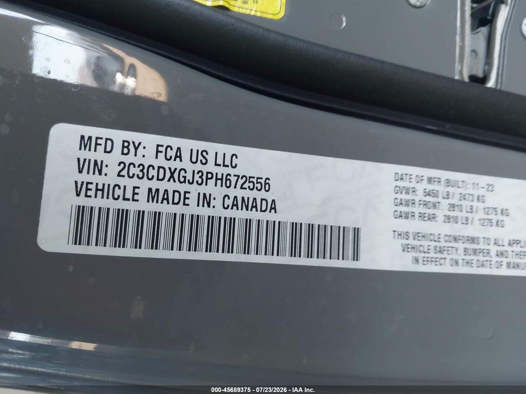 2C3CDXGJ3PH672556 2023 DODGE CHARGER photo no. 9