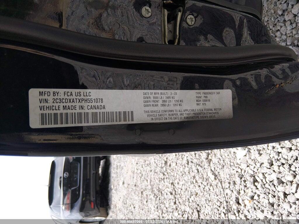 2C3CDXATXPH551078 2023 DODGE CHARGER photo no. 9