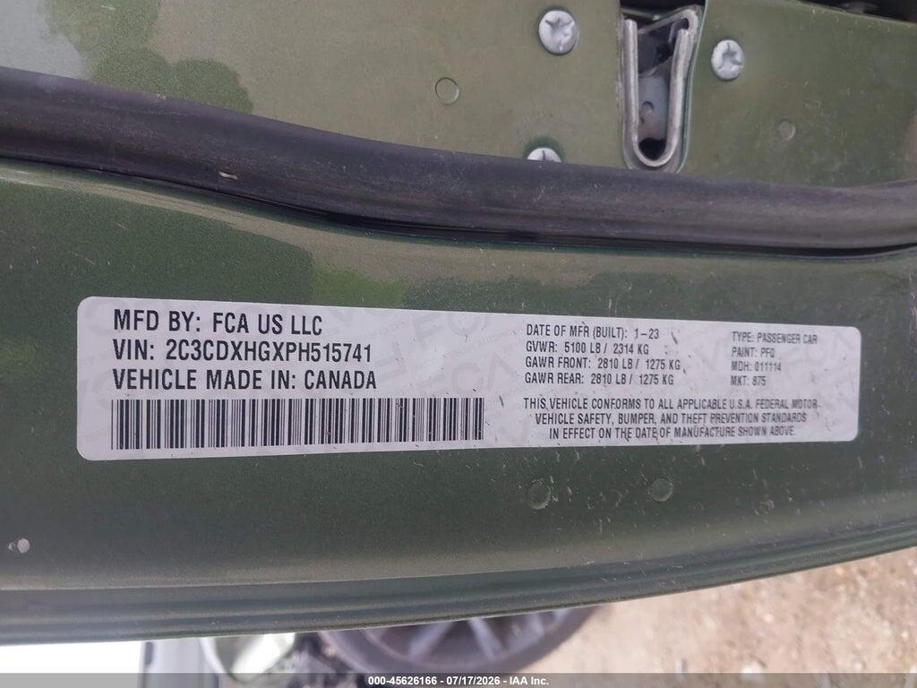 2C3CDXHGXPH515741 2023 DODGE CHARGER photo no. 9