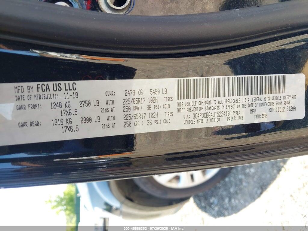 3C4PDCBG4JT522410 2018 DODGE JOURNEY photo no. 9