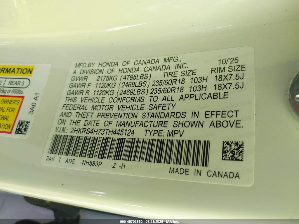 2HKRS4H73TH445124 2026 HONDA CR-V photo no. 9
