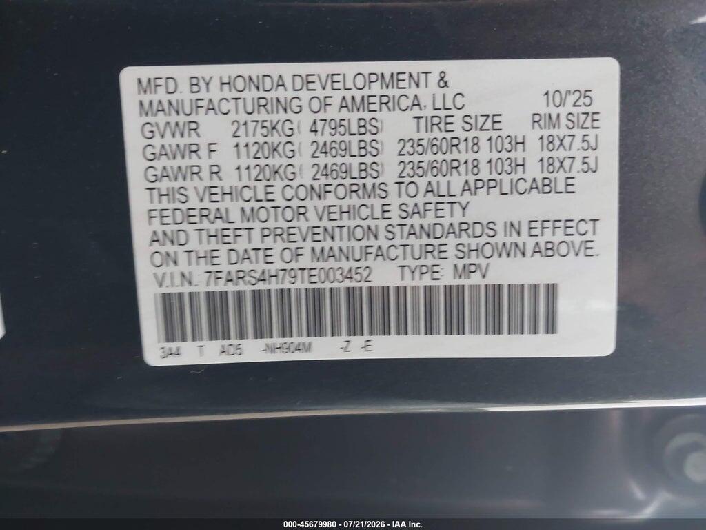 7FARS4H79TE003452 2026 HONDA CR-V photo no. 9