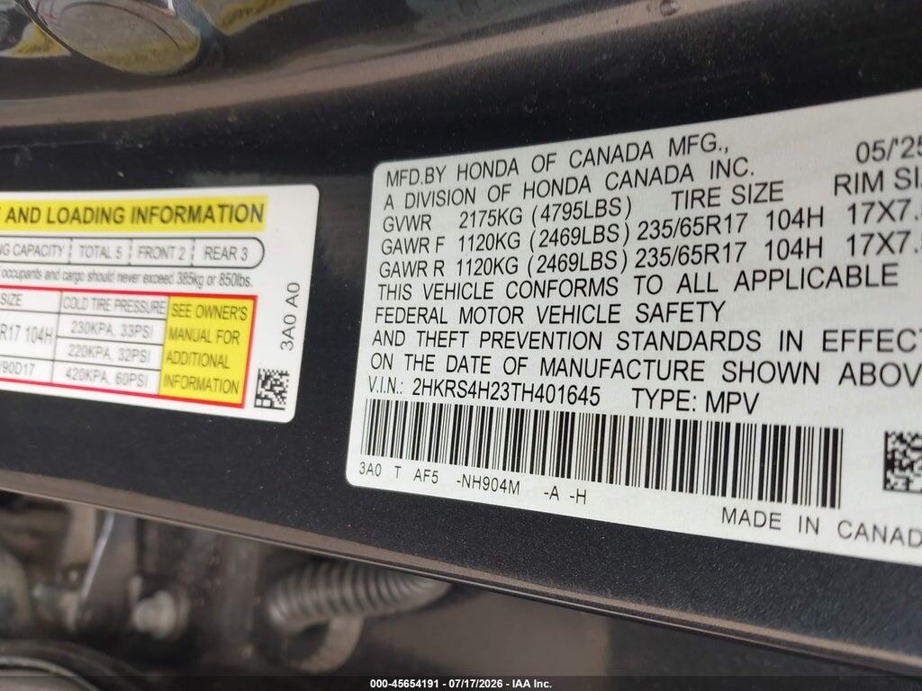 2HKRS4H23TH401645 2026 HONDA CR-V photo no. 9