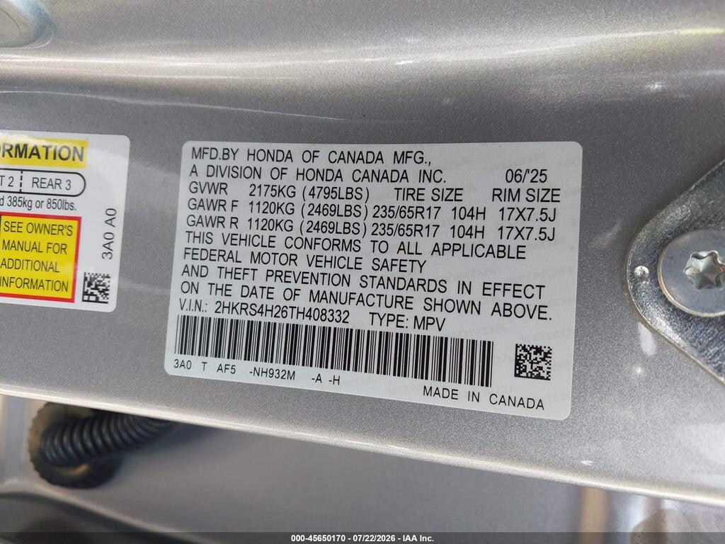 2HKRS4H26TH408332 2026 HONDA CR-V photo no. 9
