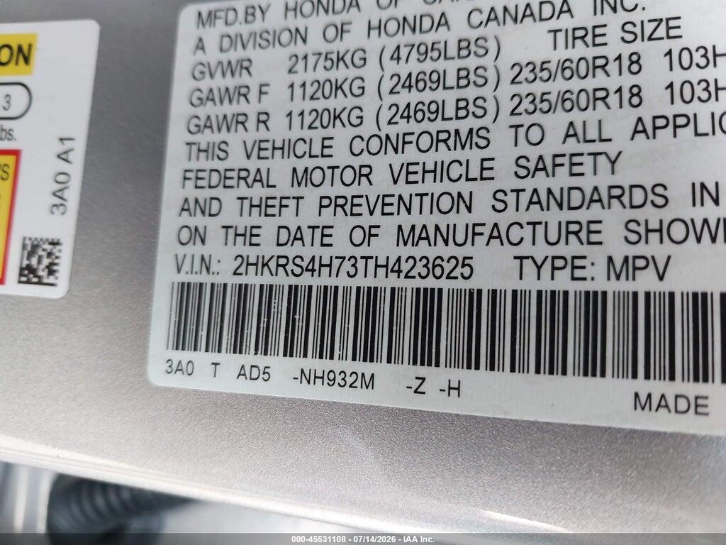 2HKRS4H73TH423625 2026 HONDA CR-V photo no. 9