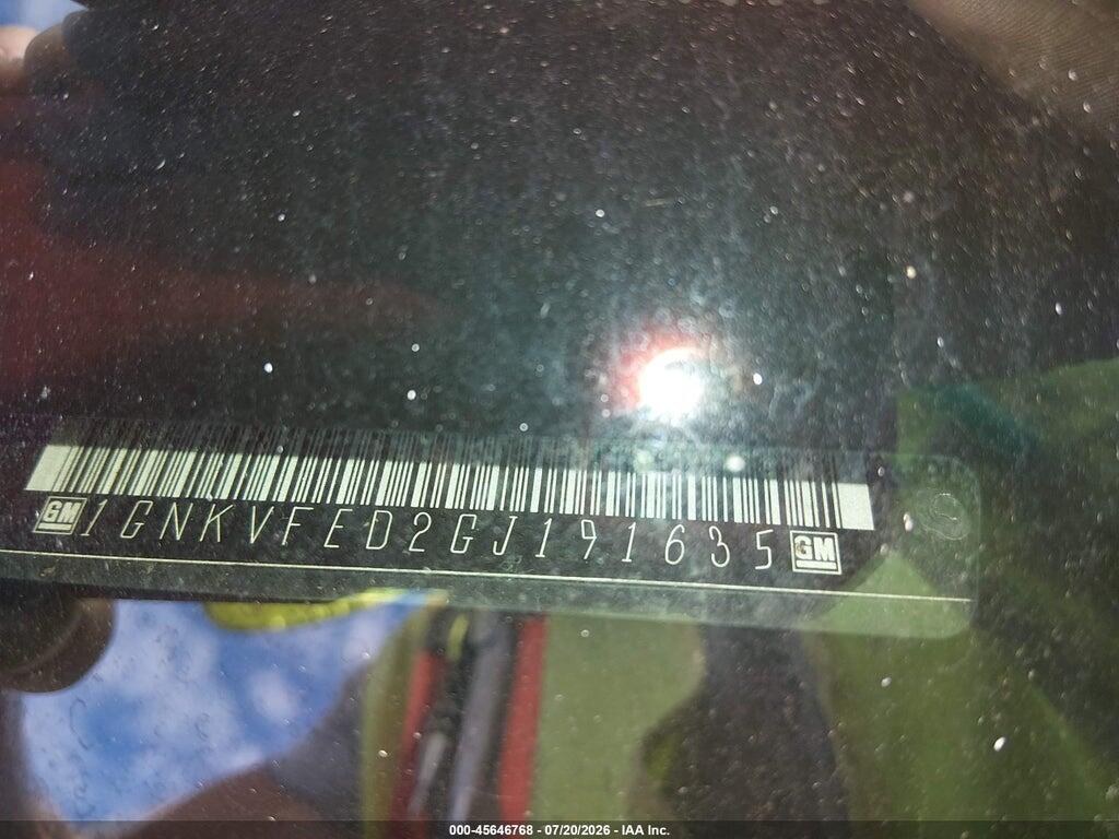 1GNKVFED2GJ191635 2016 CHEVROLET TRAVERSE photo no. 9