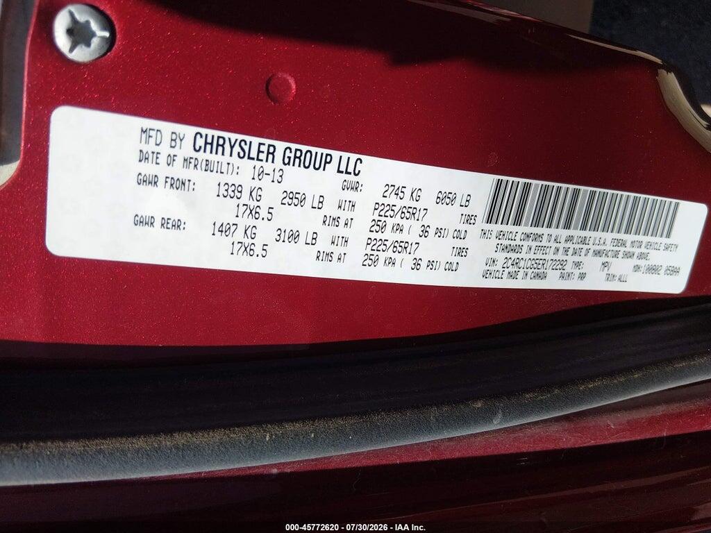 2C4RC1CG5ER172292 2014 CHRYSLER TOWN & COUNTRY photo no. 9