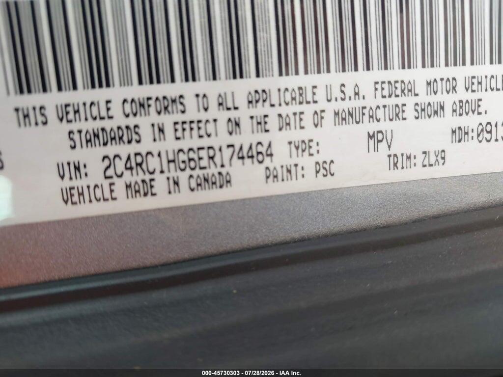 2C4RC1HG6ER174464 2014 CHRYSLER TOWN & COUNTRY photo no. 9