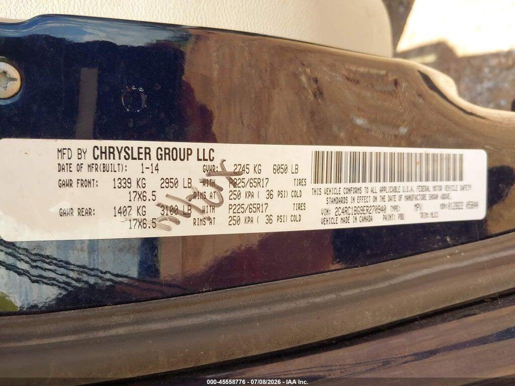 2C4RC1BG9ER270940 2014 CHRYSLER TOWN & COUNTRY photo no. 8
