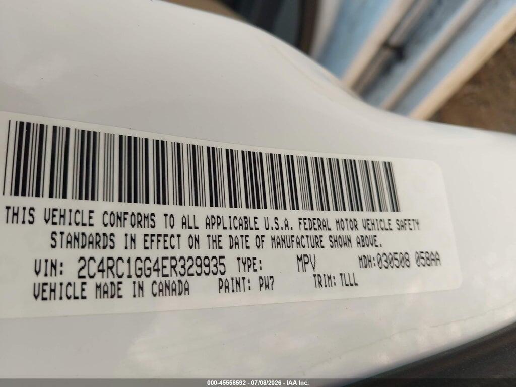 2C4RC1GG4ER329935 2014 CHRYSLER TOWN & COUNTRY photo no. 9