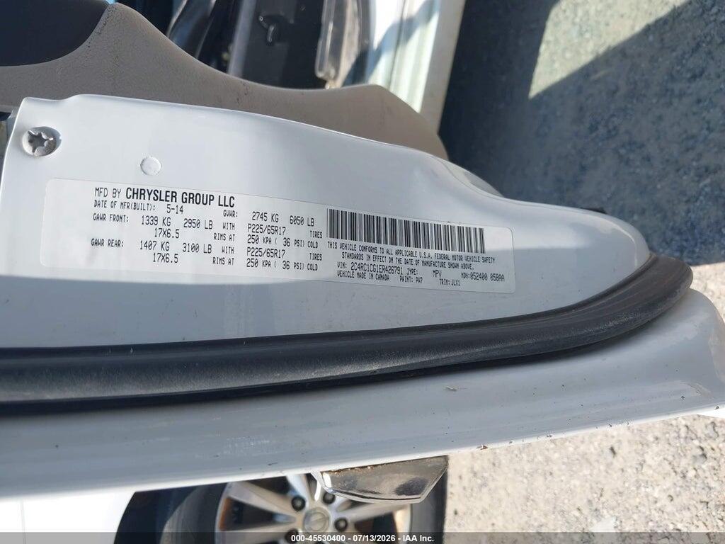 2C4RC1CG1ER426791 2014 CHRYSLER TOWN & COUNTRY photo no. 9